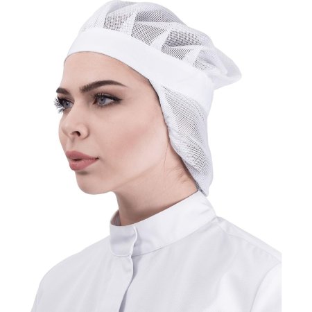 Шапочка белая универсального размера Шапочка белая универсального размера