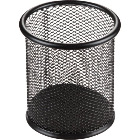 Подставка-стакан для канцелярских принадлежностей M&G черная  8.4x8.4x10 см