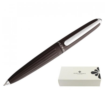 Ручка шариковая Diplomat Aero brown metallic цвет чернил синий цвет корпуса коричневый (артикул производителя D40304040)