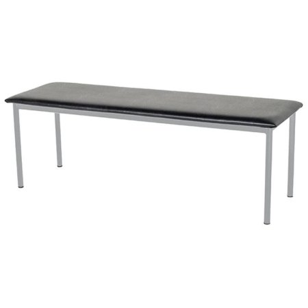 Банкетка трехместная Ида БМ7 черная (искусственная кожа, 1200x400x400  мм)