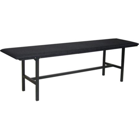 Банкетка трехместная Берта БМ-4 разборная черная (искусственная кожа,  1200x430x475 мм)