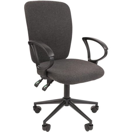 Кресло офисное Chairman 9801 серое (ткань, металл)