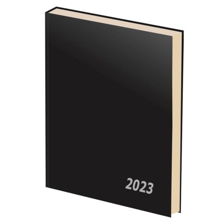 Ежедневник датированный 2023 год Attache Economy бумвинил А5 черный  (147x206 мм)
