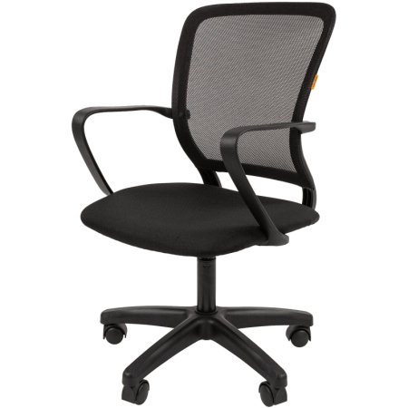 Кресло офисное Chairman 698LT чёрное (ткань/сетка, пластик)