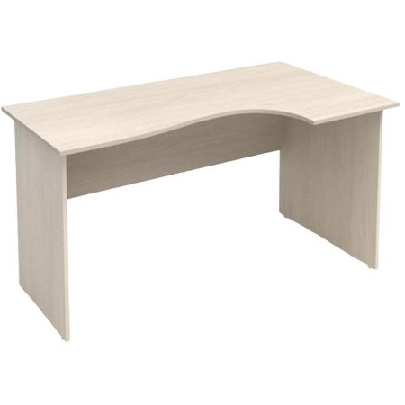 Стол эргономичный Канц правый (дуб молочный, 1400х800х750 мм)
