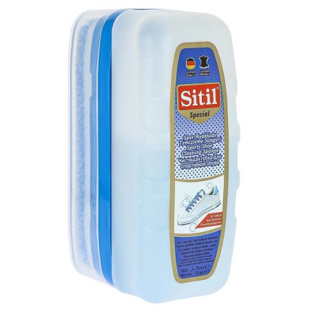 Губка для обуви Sitil Sport Shoe Cleaning Sponge бесцветная для гладкой  кожи