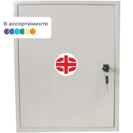 Аптечка первой помощи работникам ФЭСТ по приказу №262н с наполнителем  (металлический шкаф)