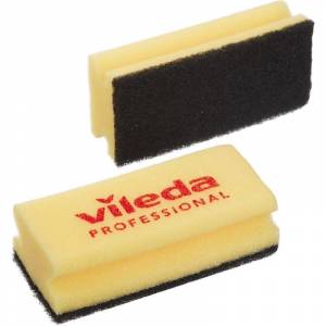 Губки для мытья посуды Vileda Professional поролоновые 70х150х45 мм 10 штук в упаковке желтые