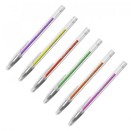 Набор гелевых ручек ErichKrause R-301 Neon 6 цветов (толщина линии 0.6  мм)