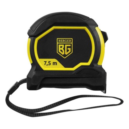 Рулетка измерительная BERGER BG1353 7,5мx25мм сталь/нейлон с магнитным  зацепом