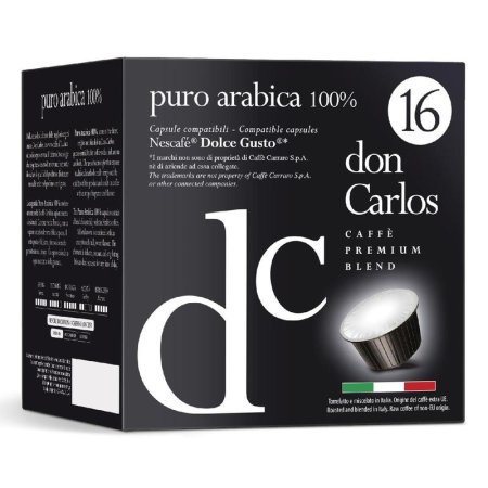 Кофе в капсулах для кофемашин Don Carlos Puro Arabica 100% (16 штук в  упаковке) Кофе в капсулах для кофемашин Don Carlos Puro Arabica 100% (16 штук в  упаковке)