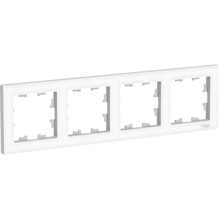 Рамка 4 поста Systeme Electric AtlasDesign белая (1240127)