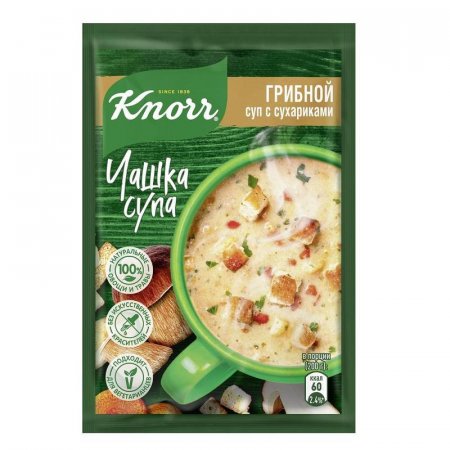 Суп Knorr грибной с сухариками 30 штук по 15.5 г
