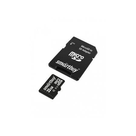 Карта памяти 32 Гб microSDHC SmartBuy UHS-I Cl10 (SB32GBSDCL10-01)