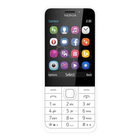 Мобильный телефон Nokia 230 DS RM-1172 белый/серый (A00026972)