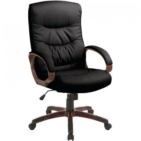 Кресло для руководителя Easy Chair 633 TR черное (рециклированная кожа, пластик)