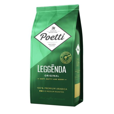 Кофе молотый Poetti Leggenda Original 250 г (вакуумный пакет)