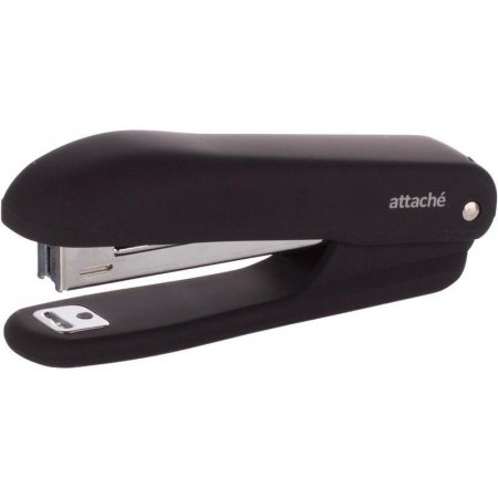 Степлер Attache Comfort  до 12 лист., soft touch покрыт, черный,№10