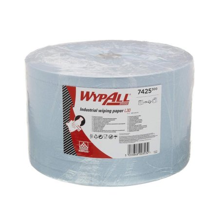 Нетканый протирочный материал Kimberly-Clark WypAll L30 7425 голубая  (750 листов в рулоне)