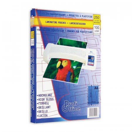 Заготовки для ламинирования ProfiOffice (А4, 125 мкм, 100 штук в упаковке)