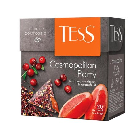 Чай Tess Cosmopolitan Party фруктовый 20 пакетиков-пирамидок