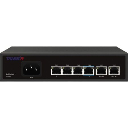 Коммутатор TRASSIR TR-NS1206-65-4PoE