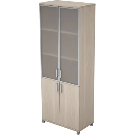Шкаф для документов Avance 6ШД.005.4 со стеклом шамони светлый  800х450х2116 мм