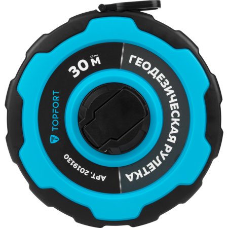 Рулетка геодезическая TOPFORT Master 30 м х 15 мм в прорезиненном  корпусе (2019130)