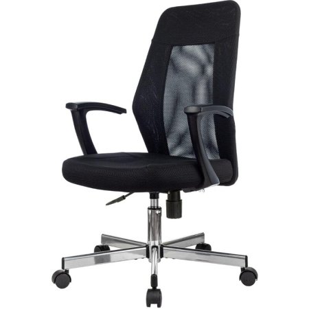 Кресло офисное Easy Chair 225 DSL черное (сетка/ткань, металл)