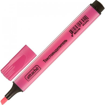 Текстовыделитель Attache розовый (толщина линии 1-4 мм)