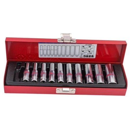 Набор головок торцевых King Tony 1/4" 10 предметов (2510SR)