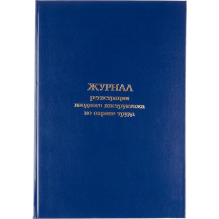 Журнал регистрации вводного инструктажа по охране труда (96 листов,  сшивка, обложка переплетный картон/бумвинил) Журнал регистрации вводного инструктажа по охране труда (96 листов,  сшивка, обложка переплетный картон/бумвинил)