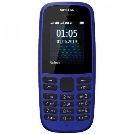 Мобильный телефон Nokia 105 DS синий (16KIGL01A01)