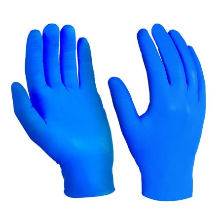 Перчатки одноразовые Manipula Эксперт DG-081 винил синие (размер 9, L,  50 пар/100 штук в упаковке)