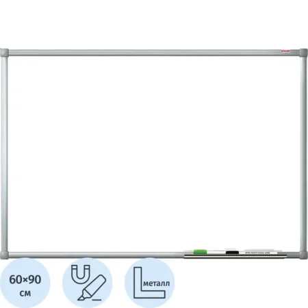 Доска магнитно-маркерная 60x90 см Комус Premium лак
