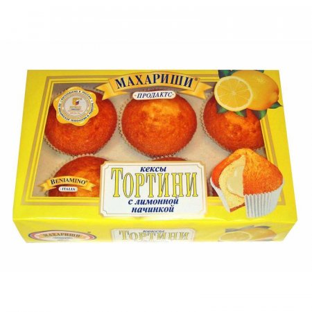 Кекс Махариши Тортини с лимонной начинкой 200 г