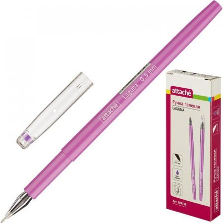 Ручка гелевая Attache Laguna фиолетовая (толщина линии 0,3 мм)
