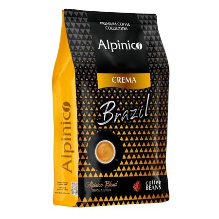 Кофе в зернах Alpinico Crema Brazil 100% арабика 1 кг