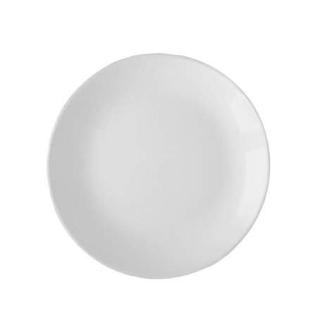 Тарелка десертная опаловое стекло Кулинарк Сфера диаметр 195 мм белая 6  штук в упаковке