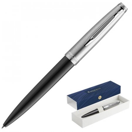 Ручка шариковая Waterman Embleme Black синяя (артикул производителя 2100379)