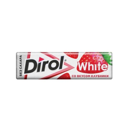 Жевательная резинка Dirol White со вкусом клубники (30 штук по 13.6 г)