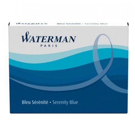 Картридж для перьевой ручки сменный Waterman Cartridge Size Standard синий (8 штук в упаковке)