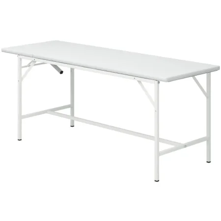 Кушетка медицинская массажная с подголовником КММ-01-МСК/МСК-204 белая  (винилискожа)