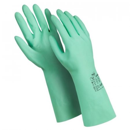 Перчатки КЩС Manipula Контакт L-F-02/CG-945 латекс зеленые (размер 10-10.5, XL)