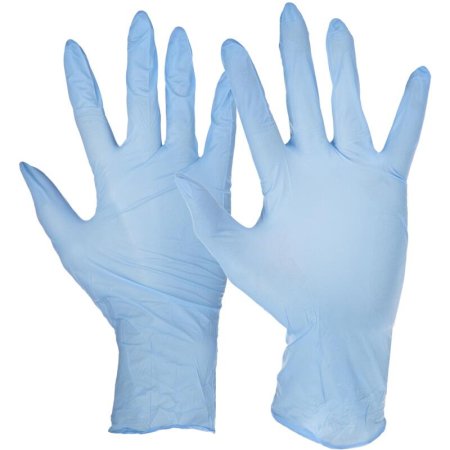 Перчатки медицинские смотровые нитриловые Armilla нестерильные неопудренные размер S (6.5-7) голубые (100 штук в упаковке)
