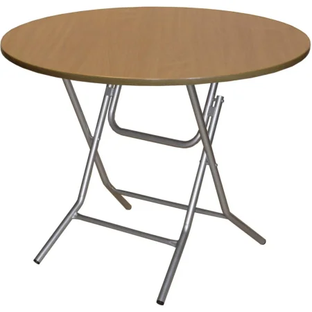 Стол обеденный Ривьера складной (бук/металлик 800х750 мм) бук/металлик