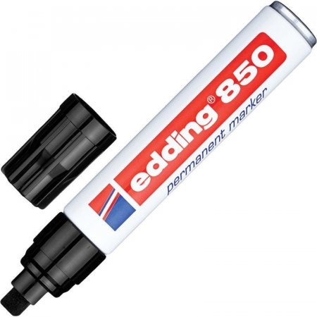 Маркер перманентный Edding E-850/1 черный (толщина линии 5-16 мм)