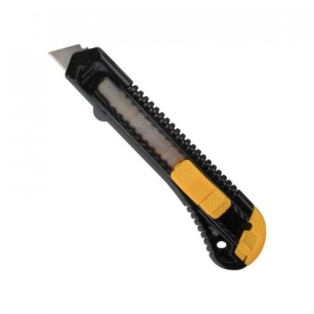 Нож канцелярский Attache с фиксатором черный корпус (ширина лезвия 18 мм)