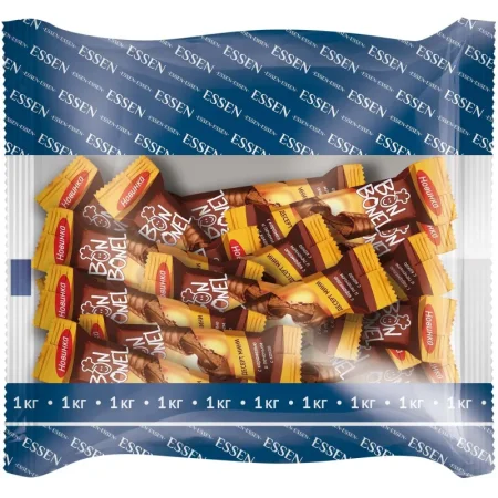 Конфеты Essen Bon Bonel десерт мини с карамелью печеньем и какао 1 кг