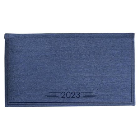 Еженедельник датированный 2023 год Infolio Wood искусственная кожа А6 64  листа синий (160х90 мм)